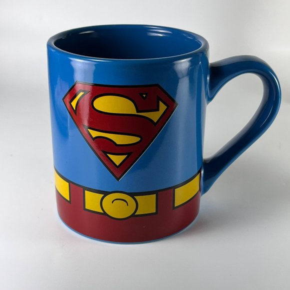 Superman Logo Coffee Cup Mug Multicolor Ceramic DC Comics Souvenir Superhero - Picture 1 of 11